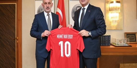 Bakan Ersoy ve TFF Başkanı Hacıosmanoğlu’ndan “Dünya Kupası” Zirvesi