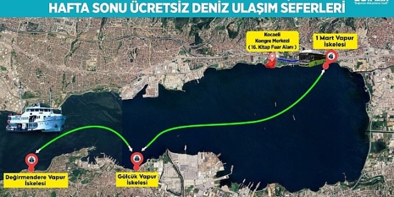 Kitapseverlere denizden fuara konforlu ulaşım